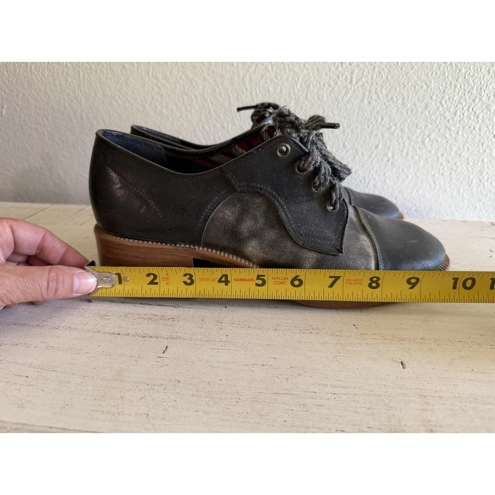 Oxford Two Tone Round Toe Lace Up Swing Shoes for Women Vintage-read See Picture